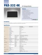 PAX-332 4K Surgical Monitor - Datasheet