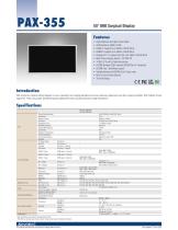 PAX-355 4K Surgical Display - Datasheet