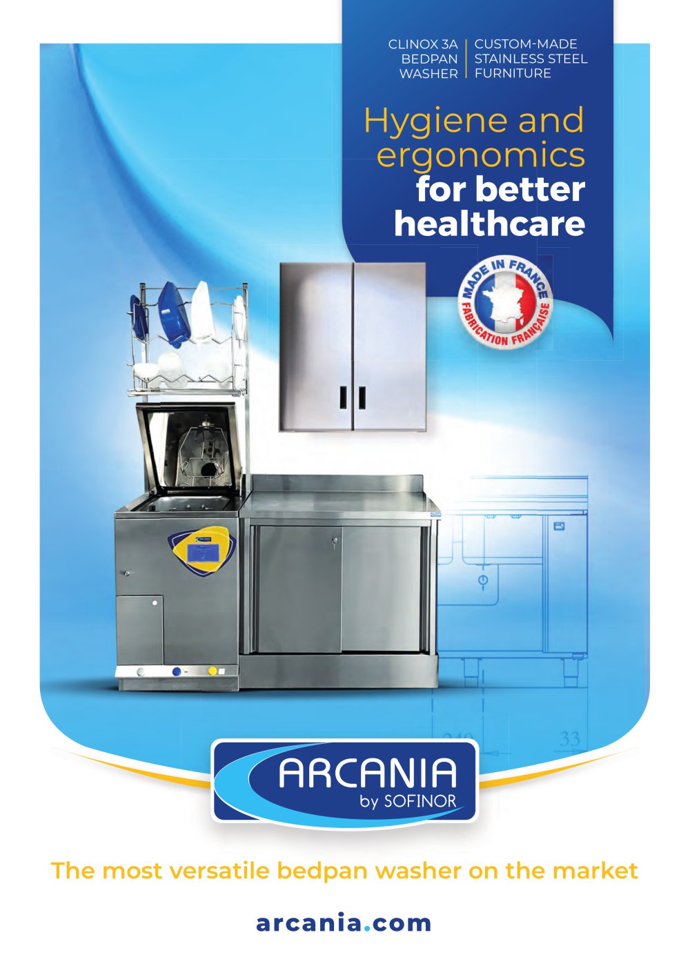 Hygiene and ergonomics for better healthcare ergonomic - ARCANIA DEPARTMENT SOFINOR
