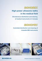 Sonorex High-power ultrasonic bath in the medical field