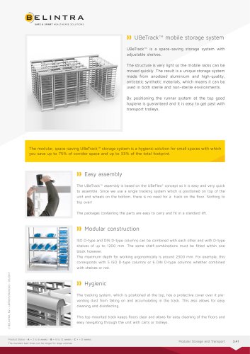 UBeTrack™ mobile storage system 0032017