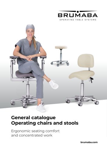 General Cataloge operating stools and chairs