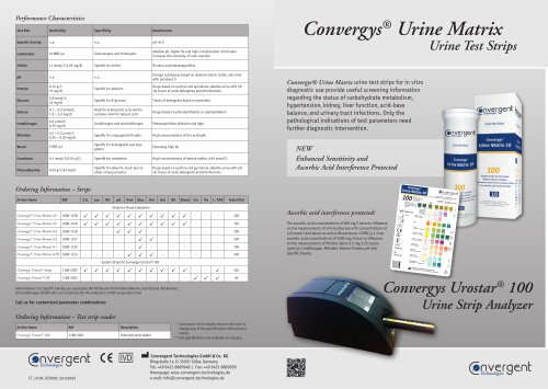 Convergys® Urine Matrix