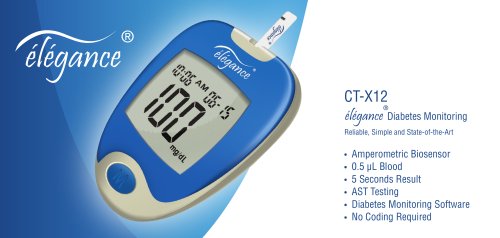 elegance CT-X12 Glucometer