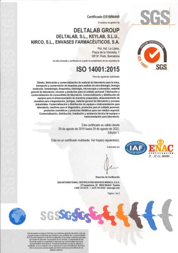 Deltalab, ISO 14001