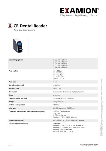 X-CR Dental Reader