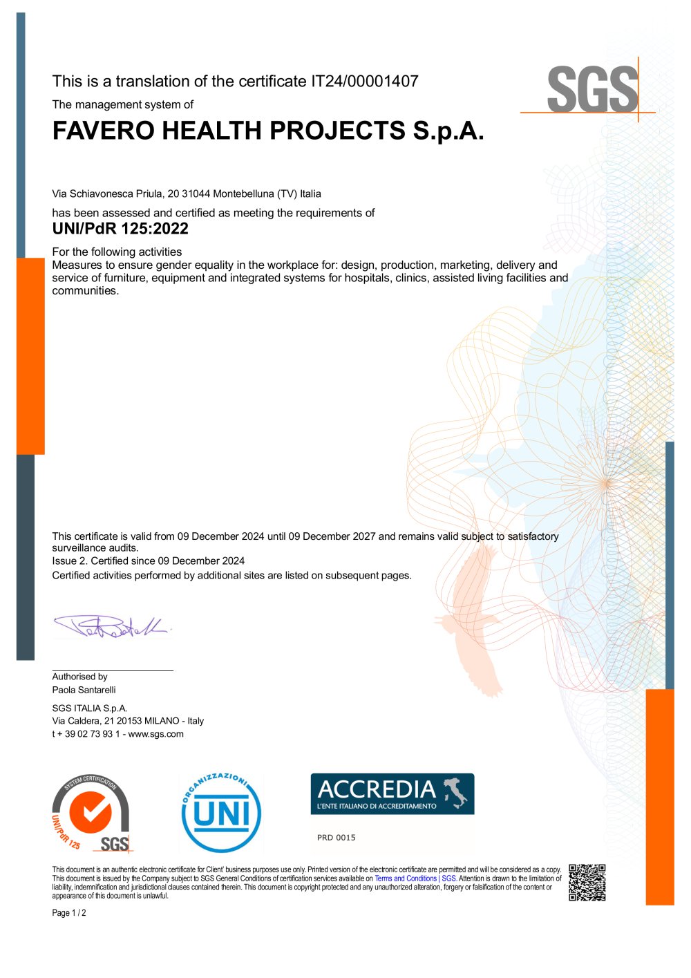 ISO 37001:2016 - Favero Health Projects