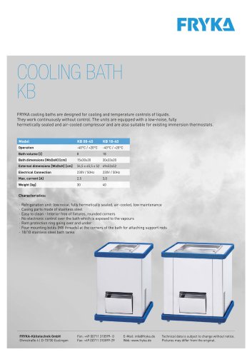 COOLING BATHS