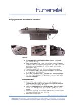 Autopsy table with downdraft air extraction