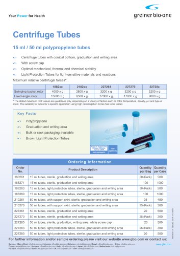 Centrifuge Tubes