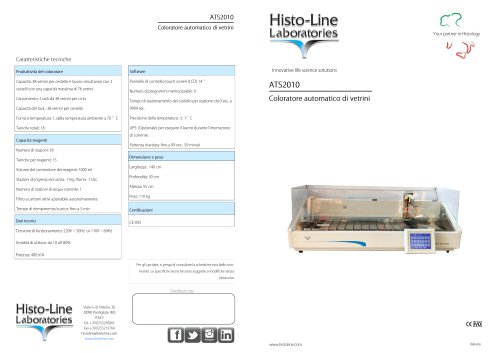 Histo-Line ATS 2010 Automatic Tissue Stainer