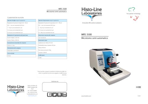 MRS 3500 Microtomo rotativo semiautomatico