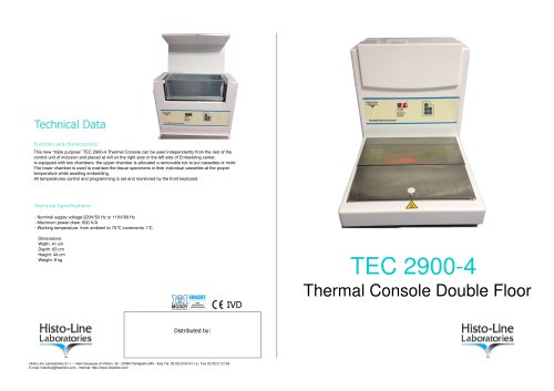 TEC 2900-4 Thermal Console Double Floor