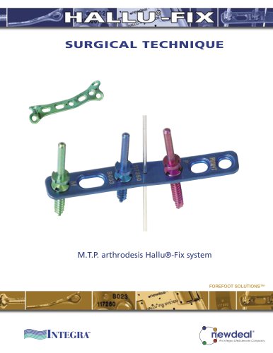 M.T.P. arthrodesis Hallu®-Fix system