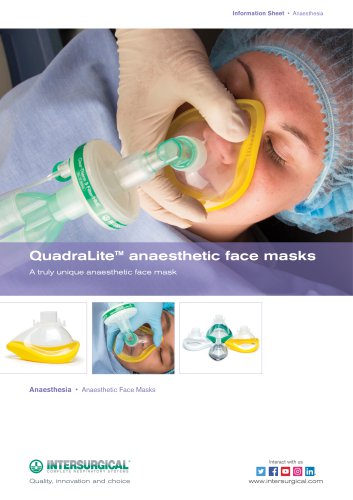 QuadraLite™ anaesthetic face masks