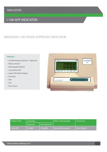 I-100-APP Platform Scale