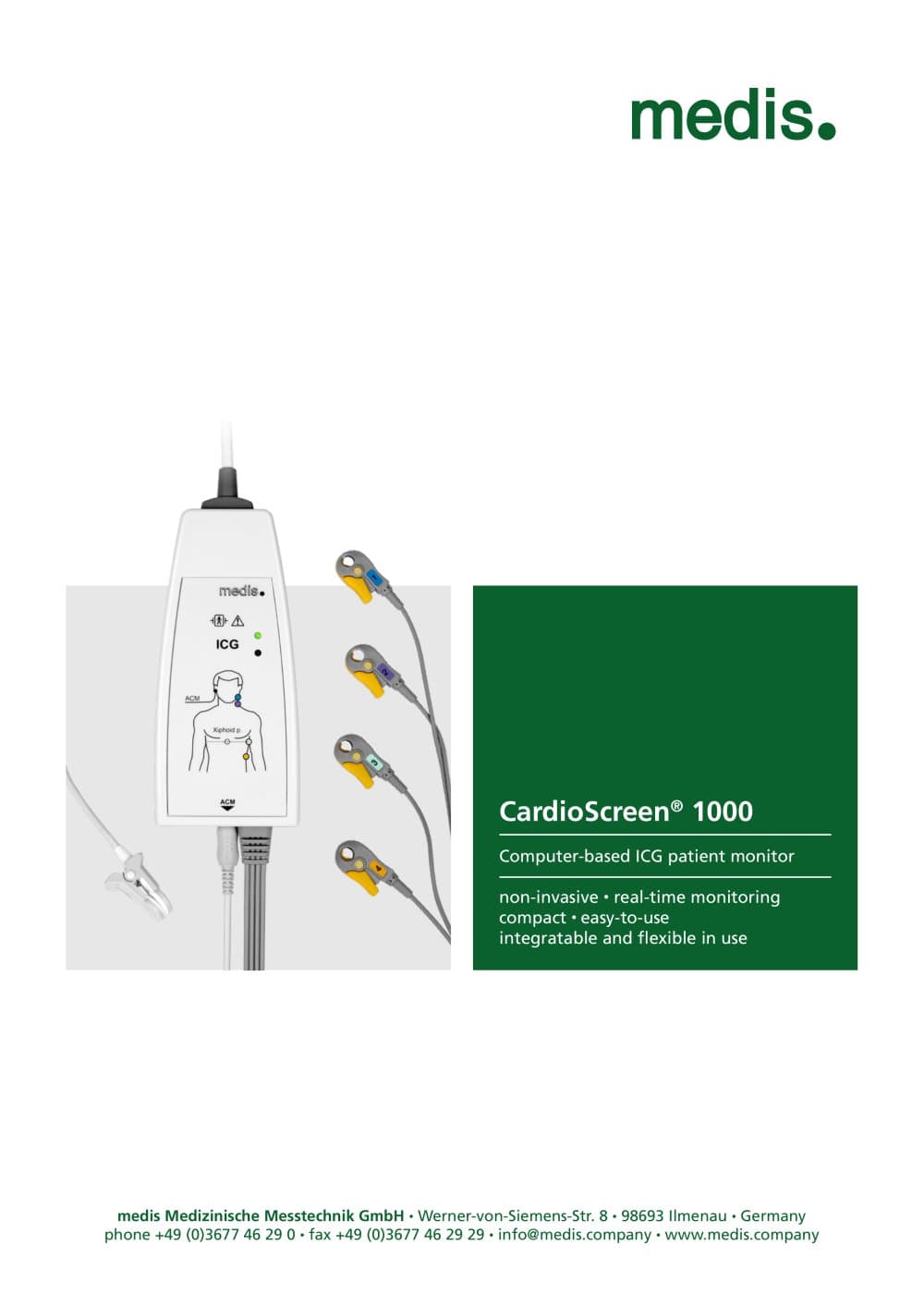 CardioScreen&reg; 1000 - medis Medizinische Messtechnik 