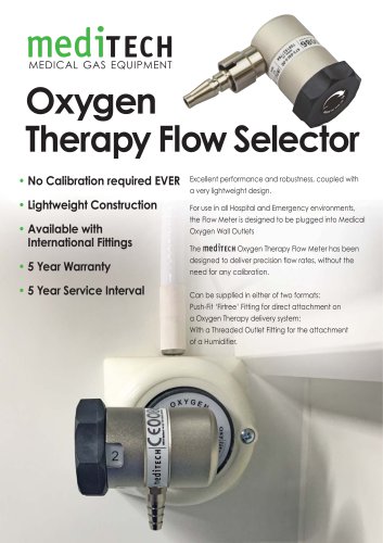 Oxygen Therapy Flow Selector