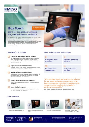 Produktübersicht IBox Touch