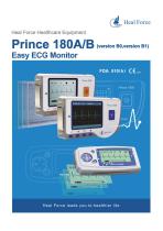 Monitor ECG per paziente - Prince-180B - Heal Force - clinico / portatile