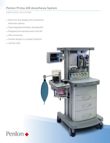 Penlon Prima 450 Anesthesia System