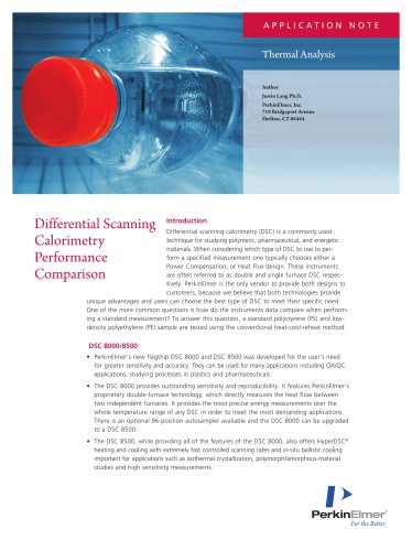 Thermal Analysis