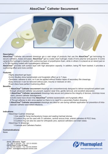 AbsoClear catheter Securement