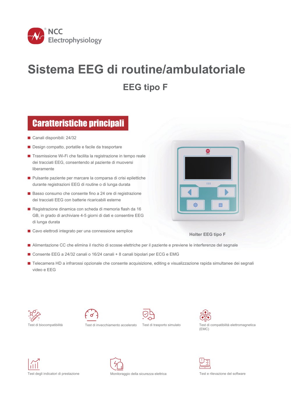 Routine Ambulatory EEG System Type F EEG-IT - NCC Medical