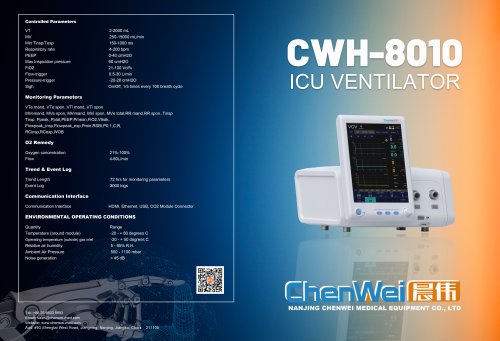 ICU Ventilator CWH-8010