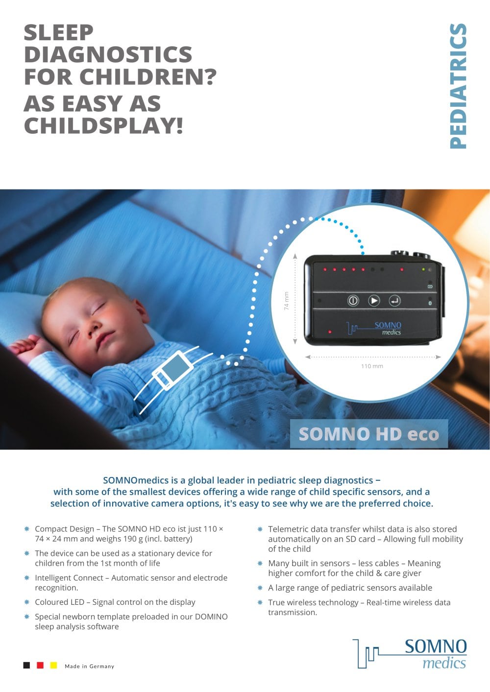 SOMNO HD eco Pediatric - SOMNOmedics 