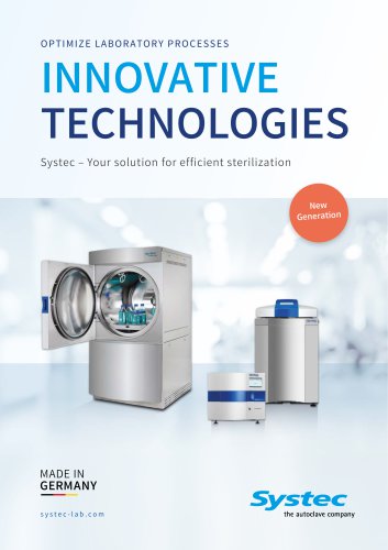 Systec Autoclaves / Laboratory autoclaves