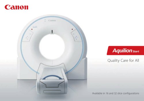 Aquilion Start brochure