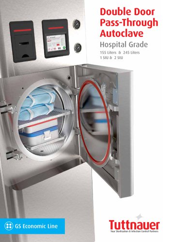 GS Double Door Pass-Through Autoclave