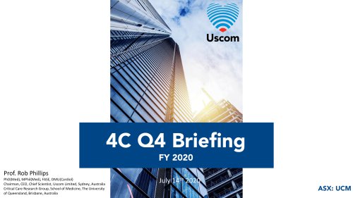 Uscom Q4 FY20 4C Presentation