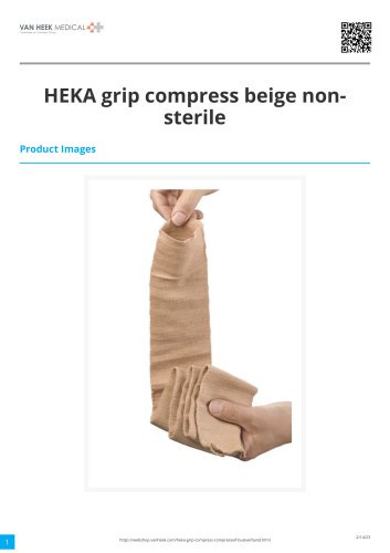 HEKA grip compress beige non-steril