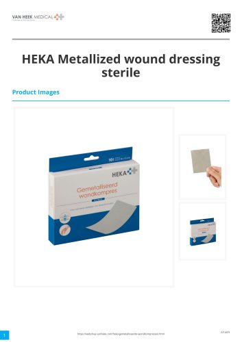 HEKA Metallized wound dressing sterile