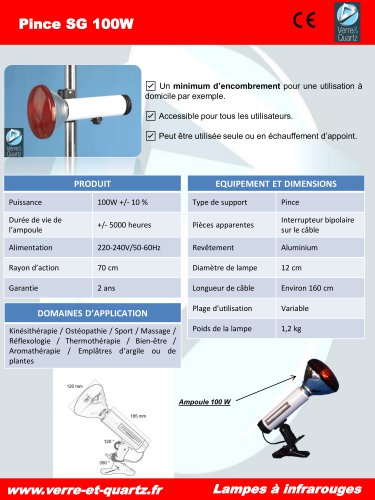 Ampoule infrarouge à vis 100W FRIRD027