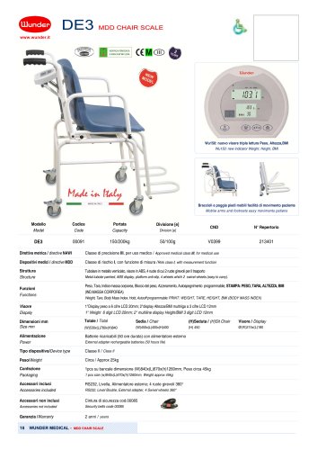 Professional electronic chair scales with BMI calculation