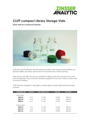 CLS® Vials