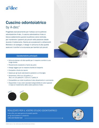 Cuscino odontoiatrico
