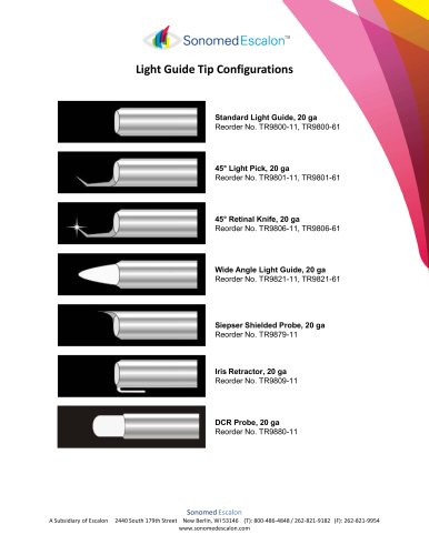 Light Guide Tip Configuration