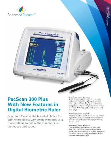 PacScan 300 Plus With New Features in Digital Biometric Ruler