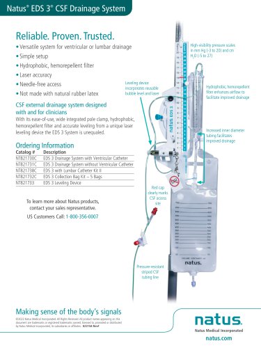 Natus®  EDS 3®  CSF Drainage System