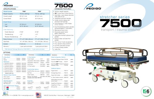 7500 GUARDIAN Stretcher