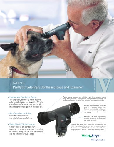 PanOptic Veterinary Ophthalmoscope Sell Sheet