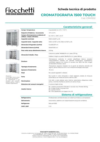 CROMATOGRAFIA 1500 ECT-F TOUCH