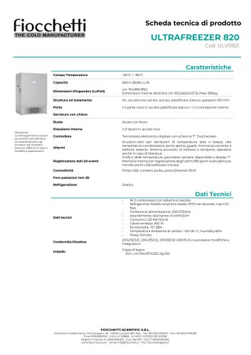 ULTRAFREEZER 820
