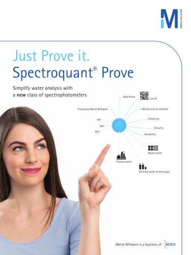 Just Prove it. Spectroquant®  Prove