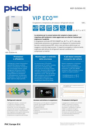 MDF-DU503VH-PE - Congelatori ULT VIP ECO SMART (-86 °C)