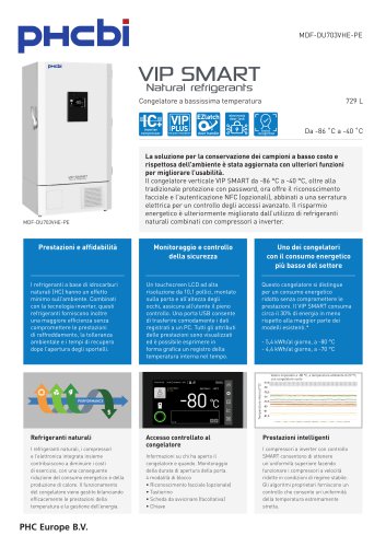 MDF-DU703VHE-PE - Congelatori ULT VIP ECO SMART (-86 °C)